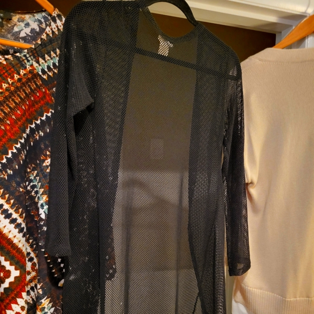See Through Black Duster